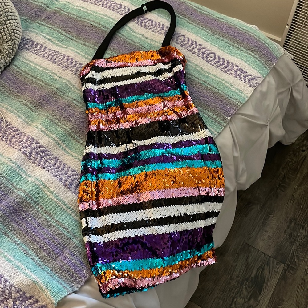 Sequin mini dress